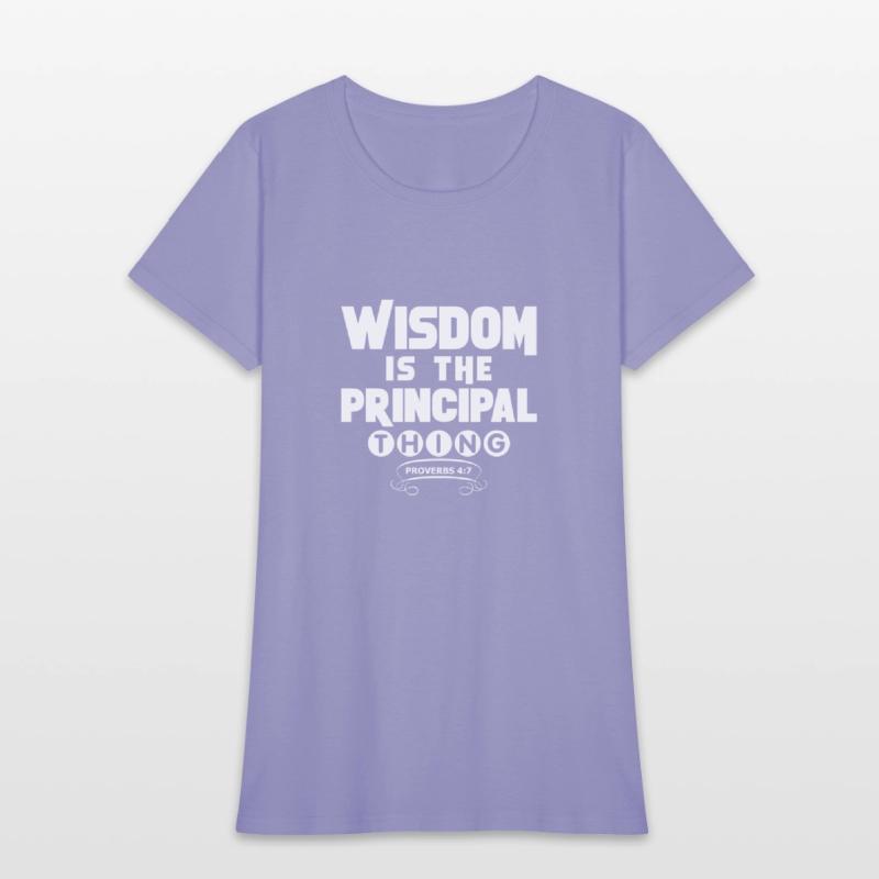 wisdom tshirt white