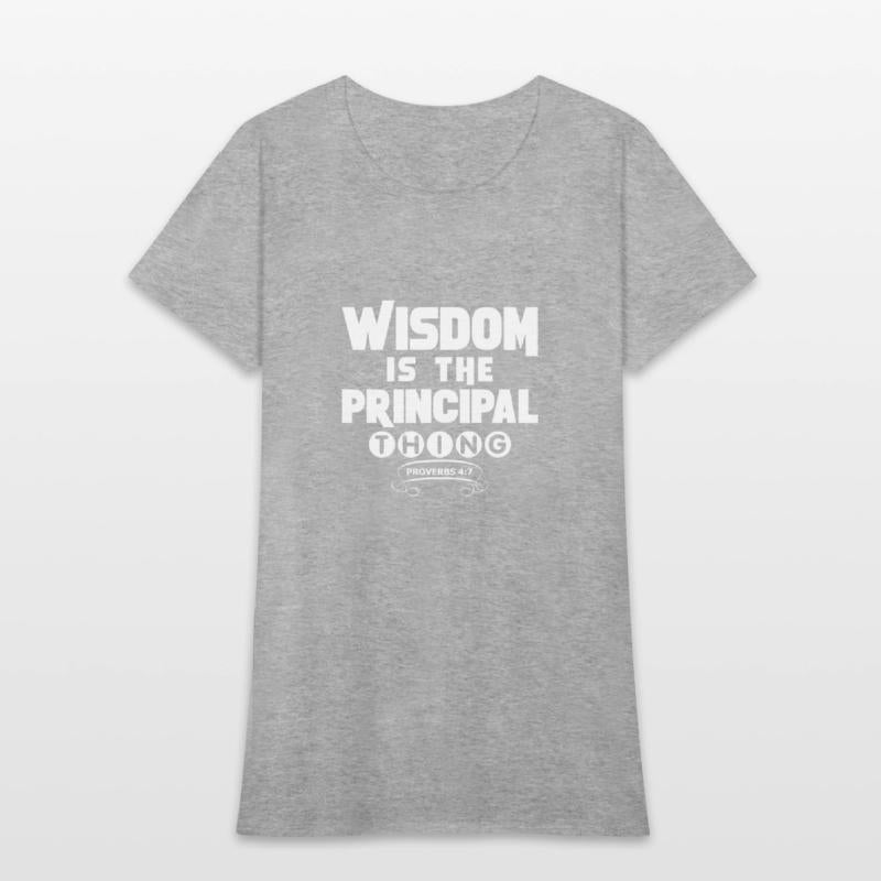 wisdom tshirt white