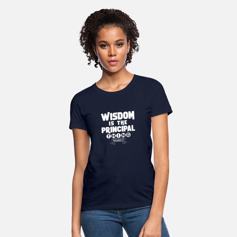 wisdom tshirt white