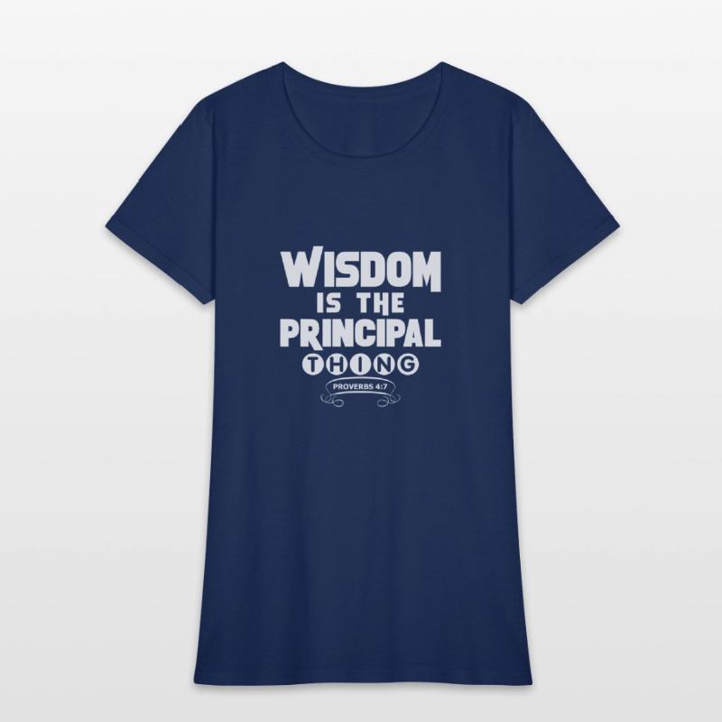wisdom tshirt white