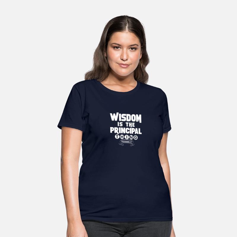 wisdom tshirt white