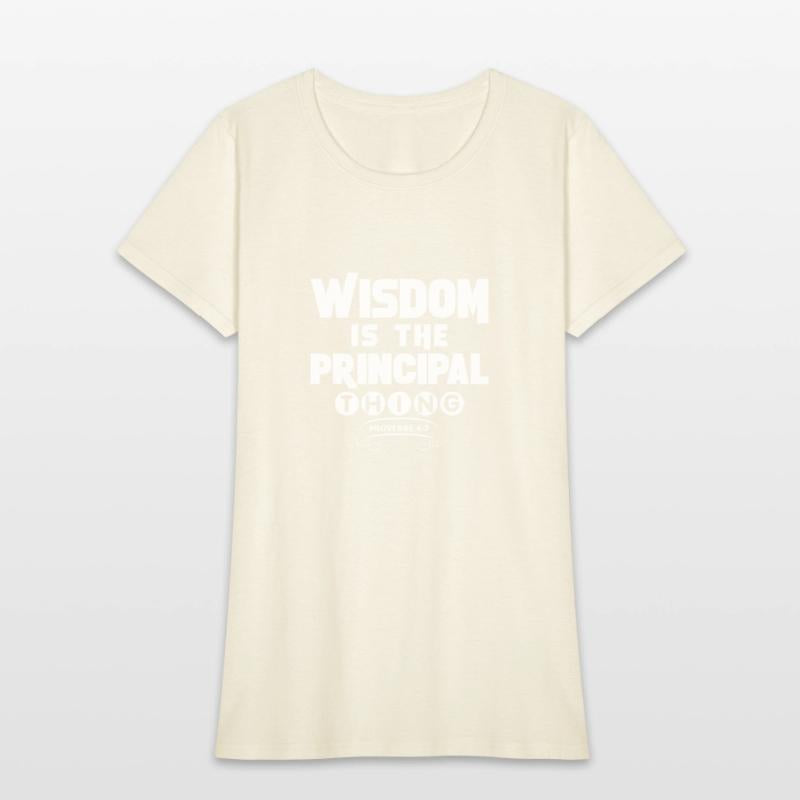 wisdom tshirt white