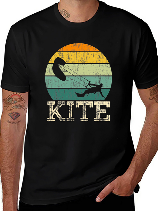 Vintage Kiteboarding T-Shirt - Retro Sport Tee