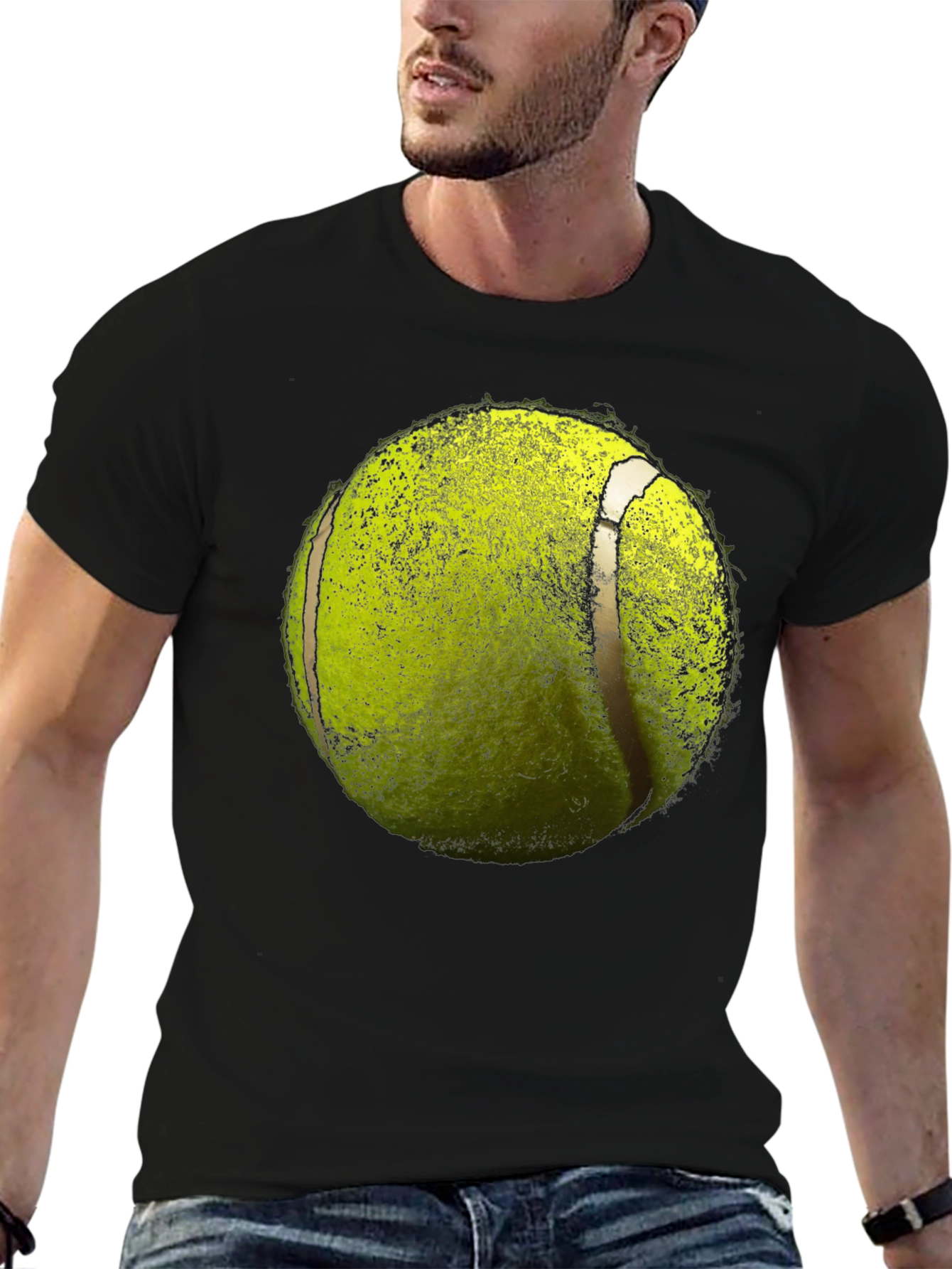 Tennis Ball Graphic Tee - Sporty Style