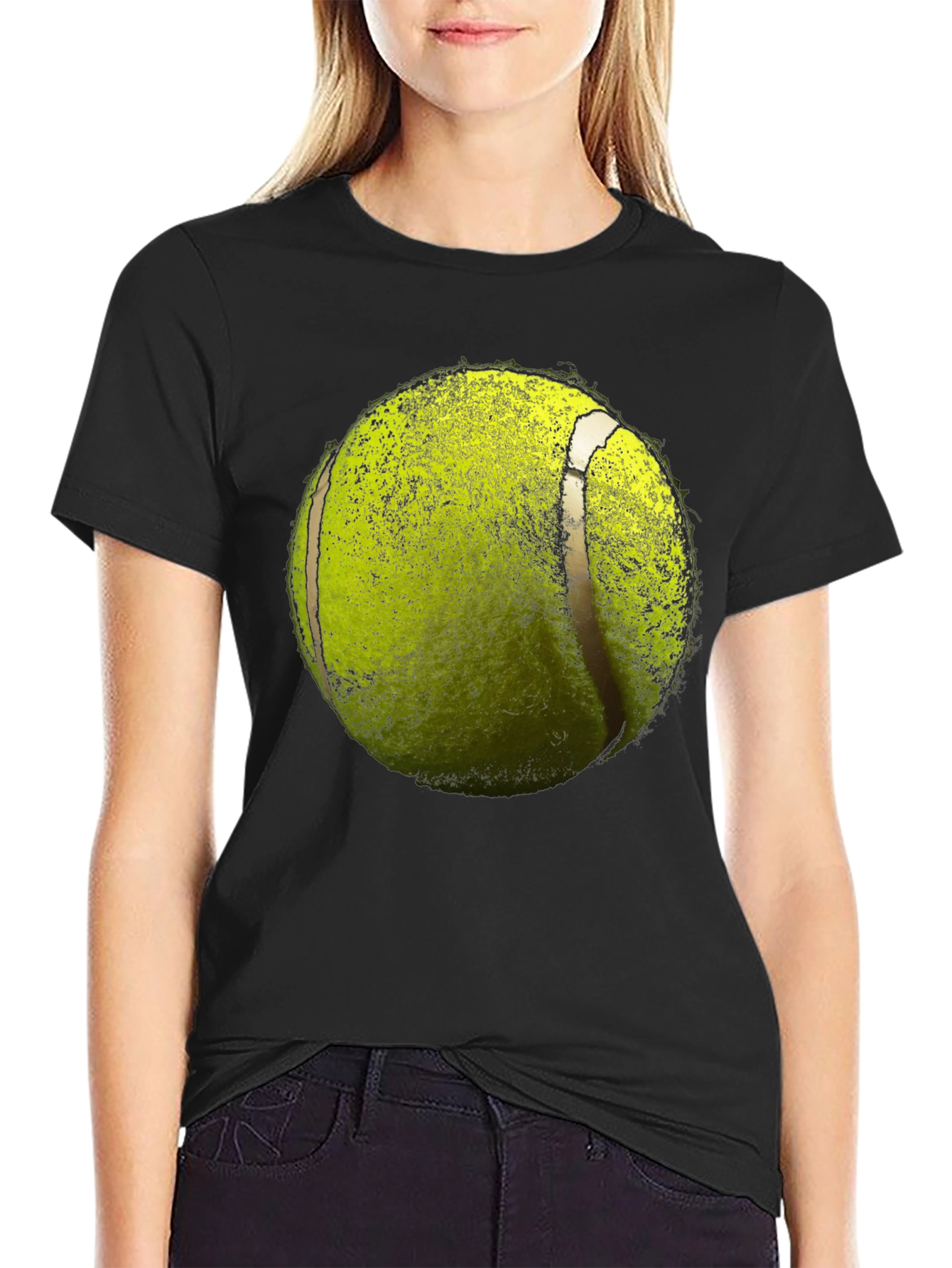 Tennis Ball Graphic Tee - Sporty Style