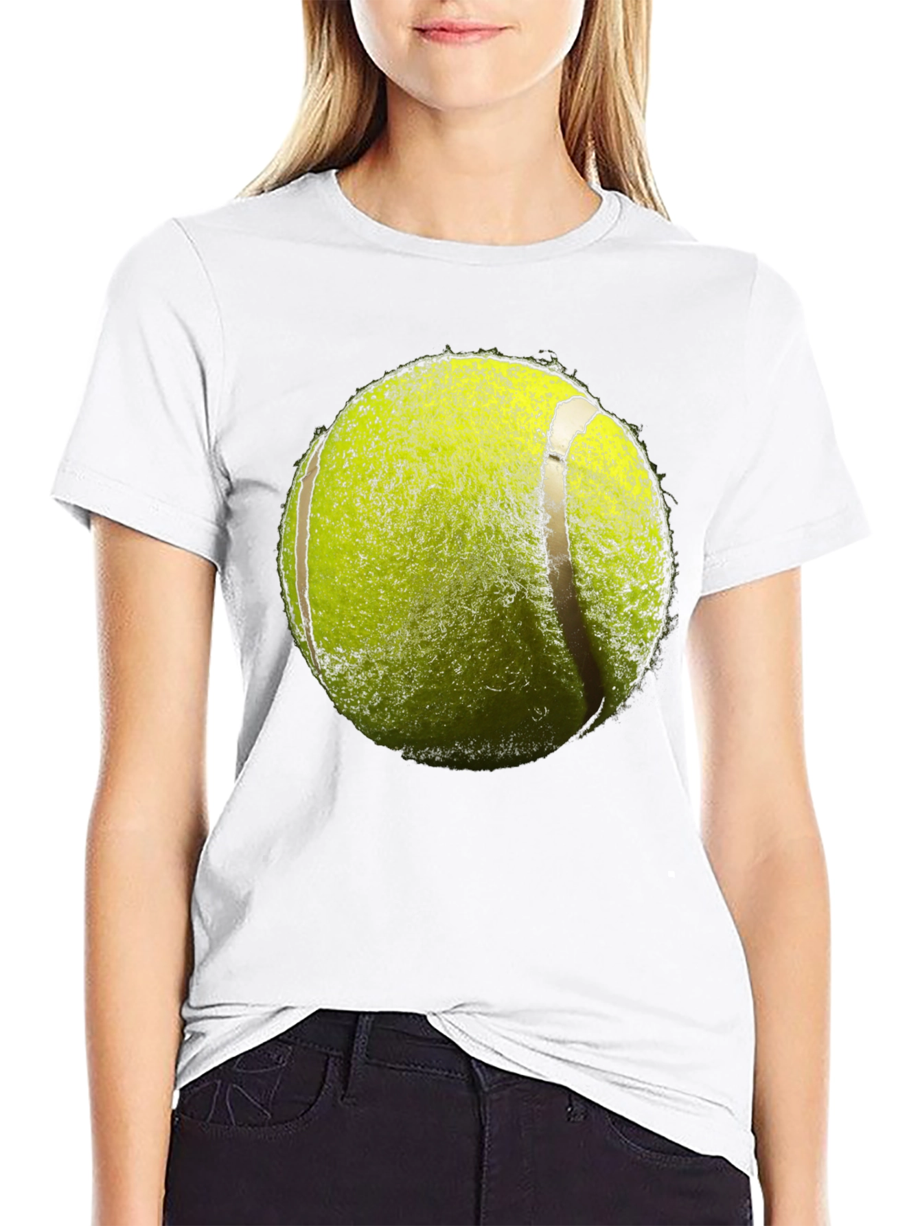 Tennis Ball Graphic Tee - Sporty Style