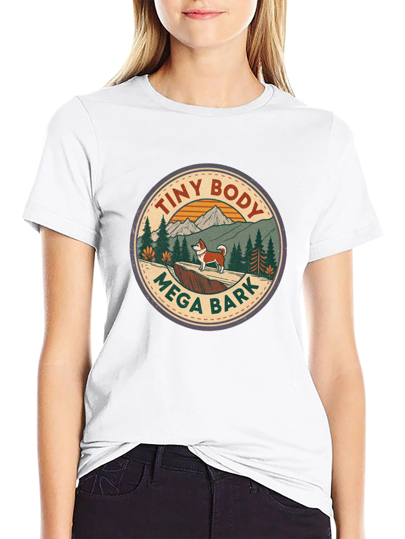 Tiny Body Mega Bark Graphic T-Shirt