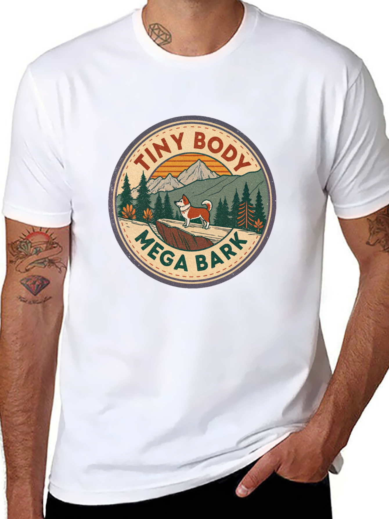 Tiny Body Mega Bark Graphic T-Shirt