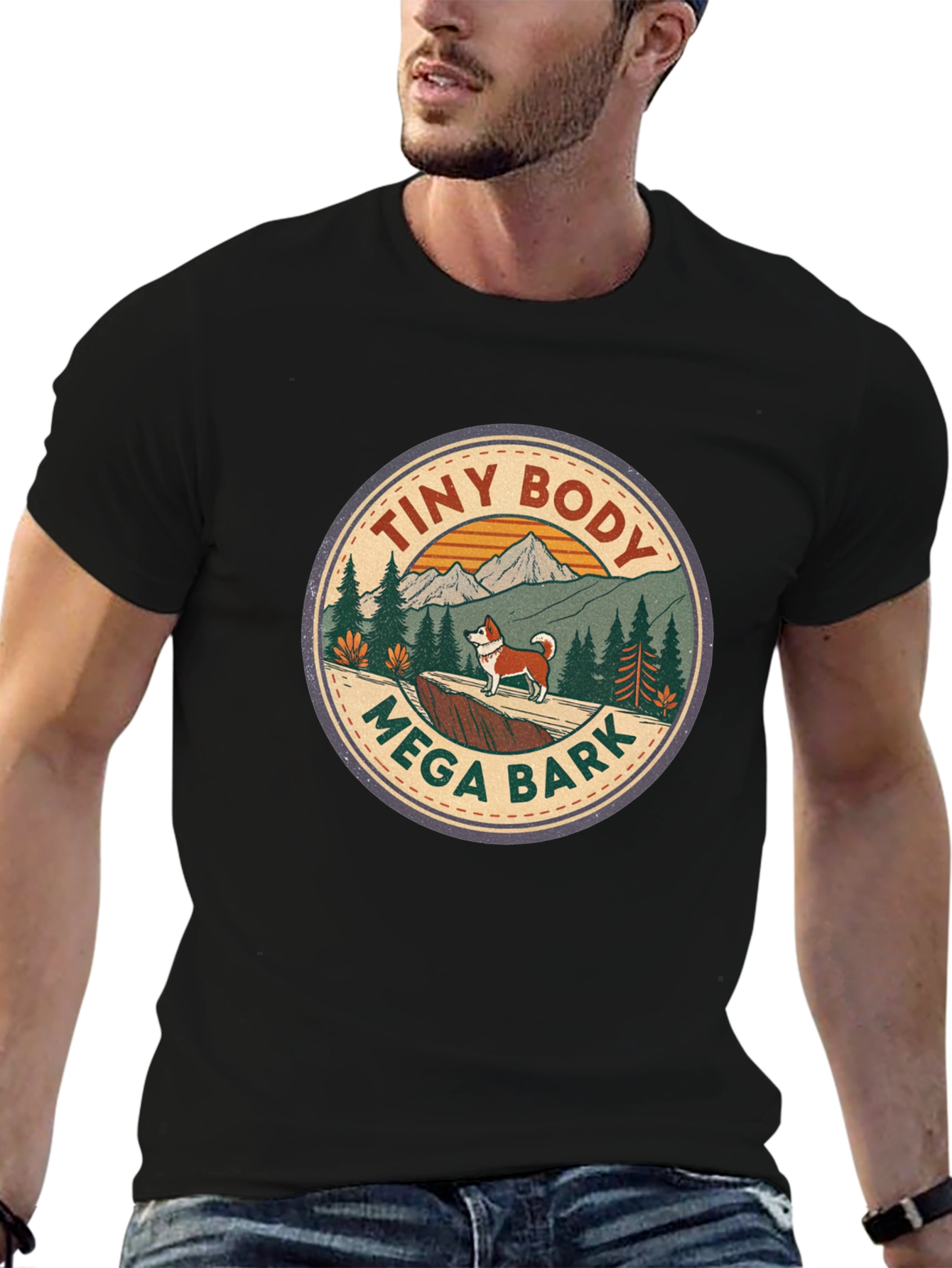 Tiny Body Mega Bark Graphic T-Shirt