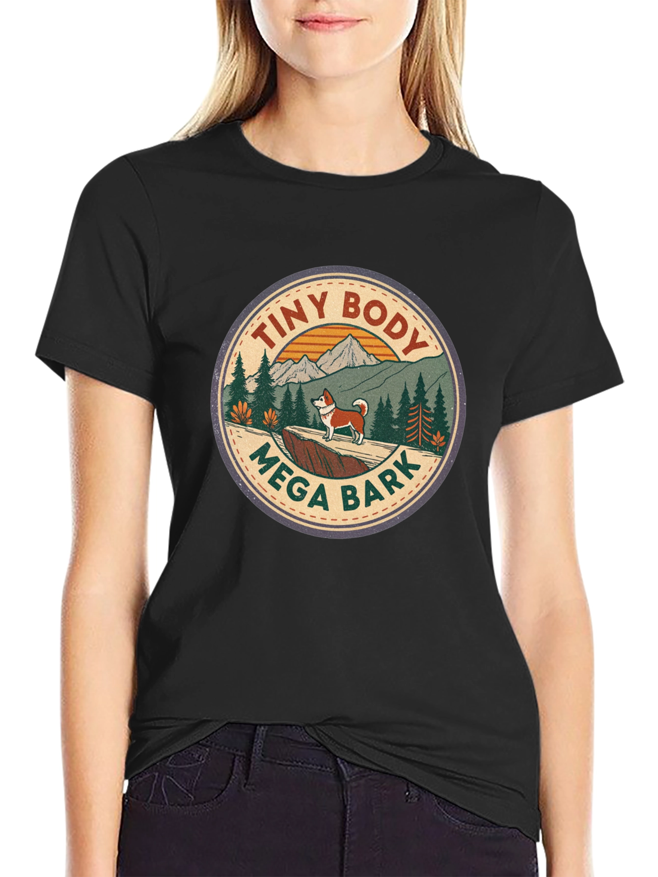 Tiny Body Mega Bark Graphic T-Shirt