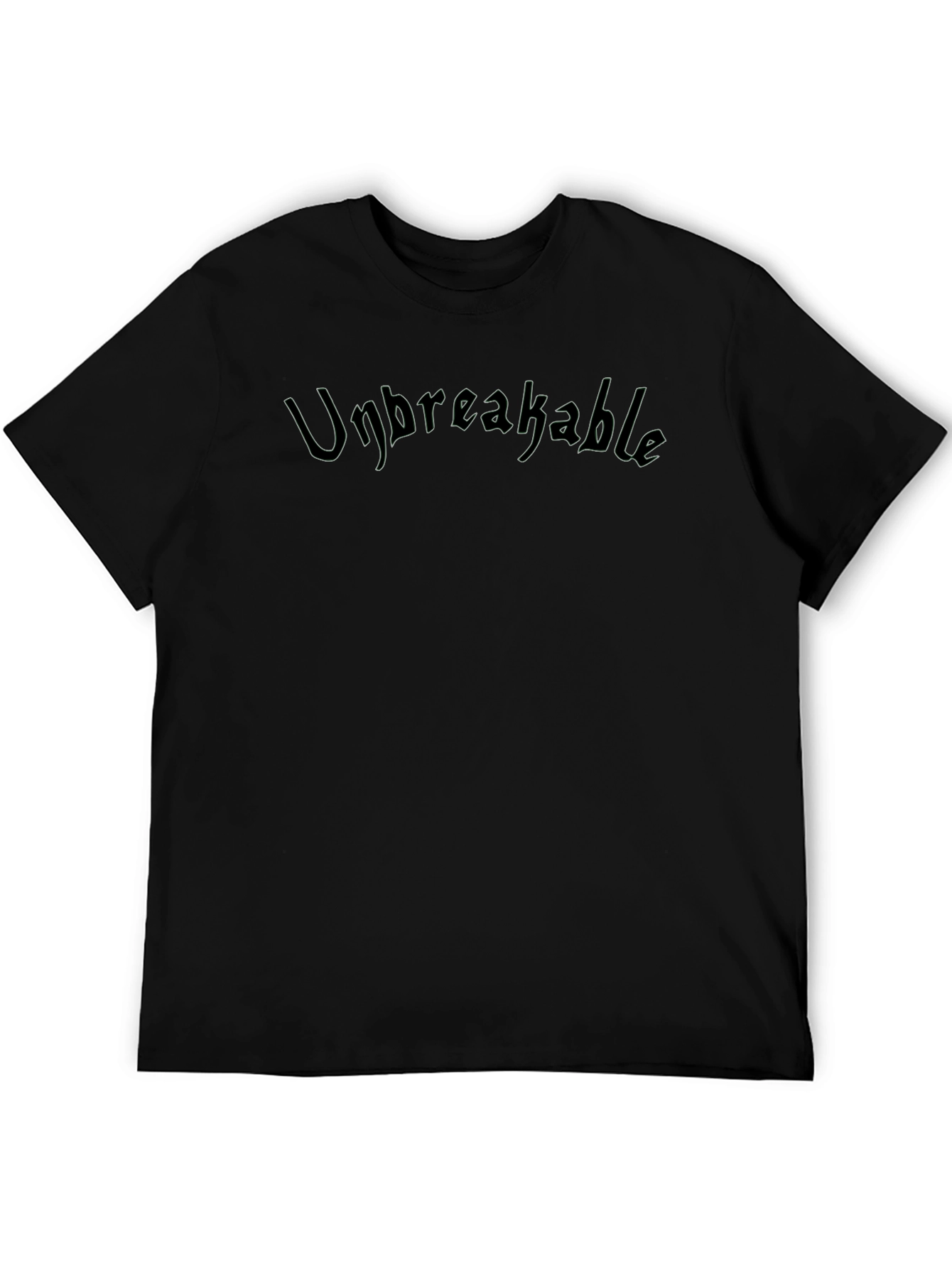 Unbreakable Black Graphic Tee - Stylish Comfort