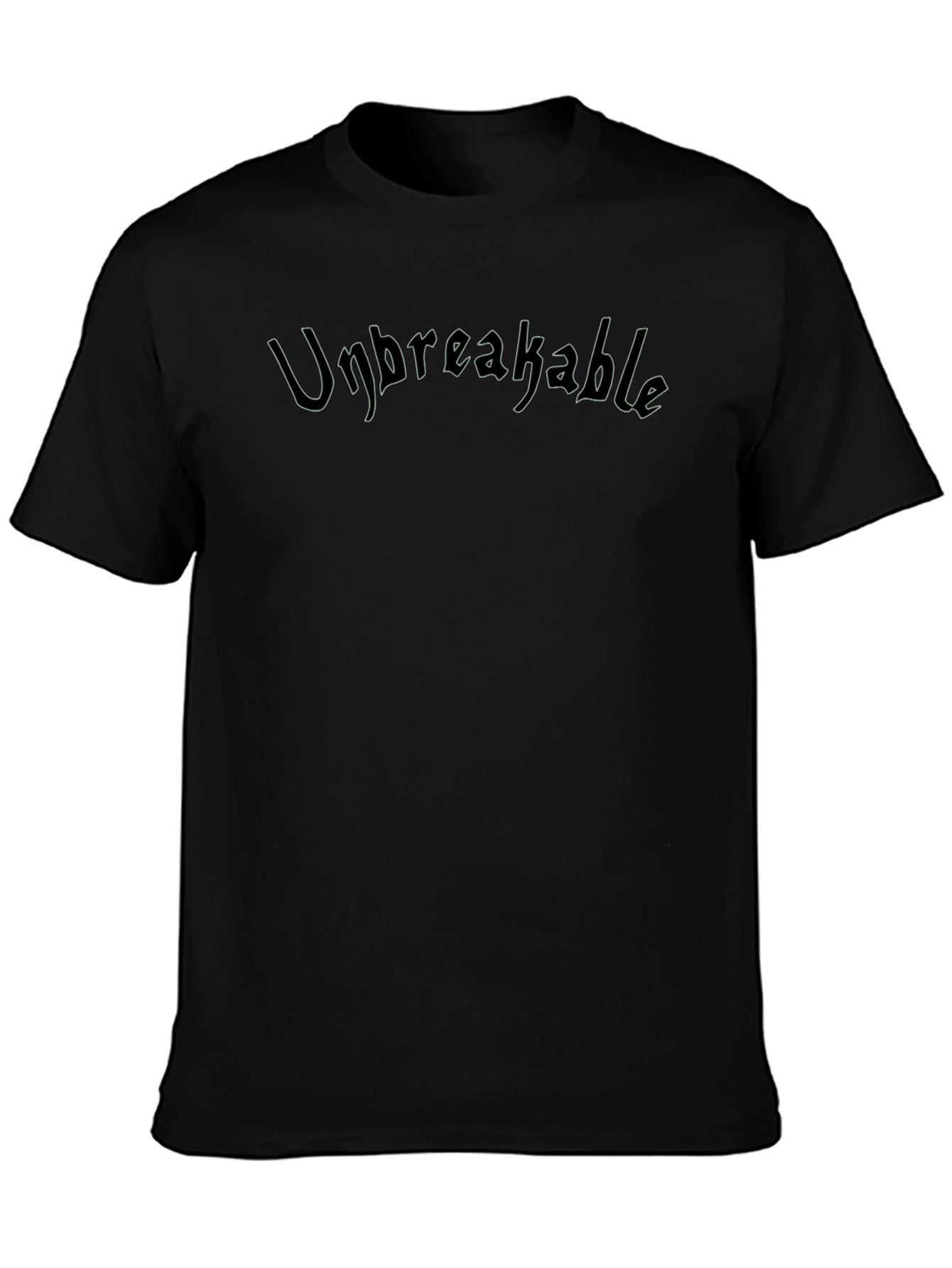 Unbreakable Black Graphic Tee - Stylish Comfort