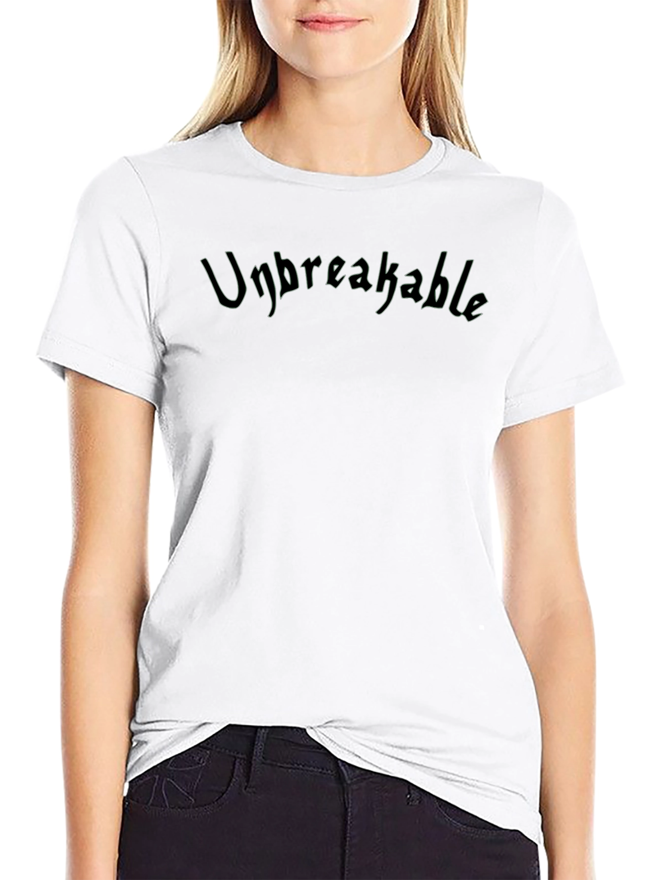 Unbreakable Black Graphic Tee - Stylish Comfort