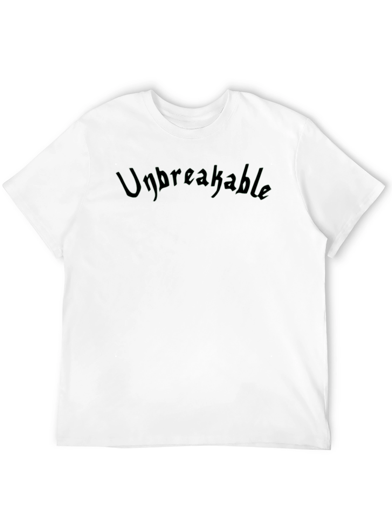 Unbreakable Black Graphic Tee - Stylish Comfort
