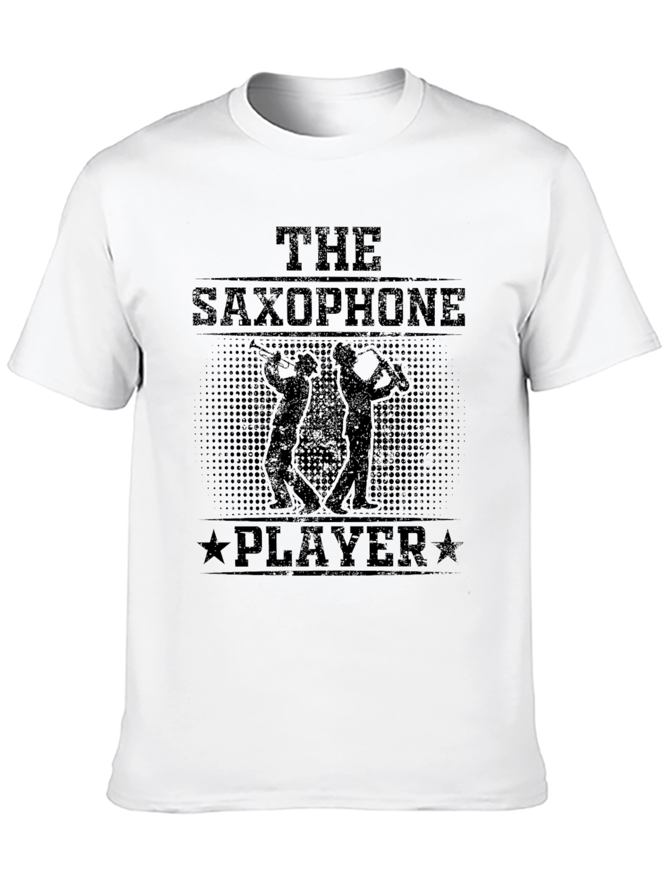 The Saxophone Player Black T-Shirt