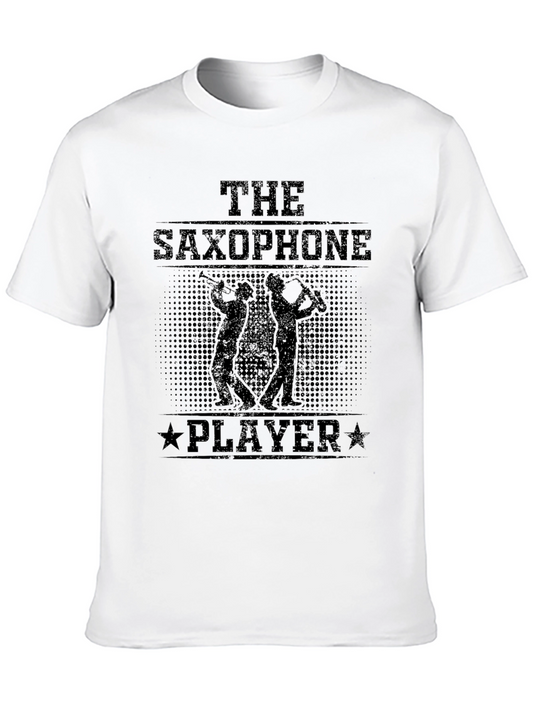 The Saxophone Player Black T-Shirt