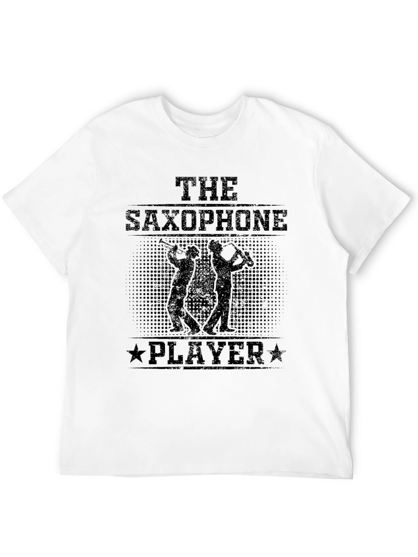 The Saxophone Player Black T-Shirt