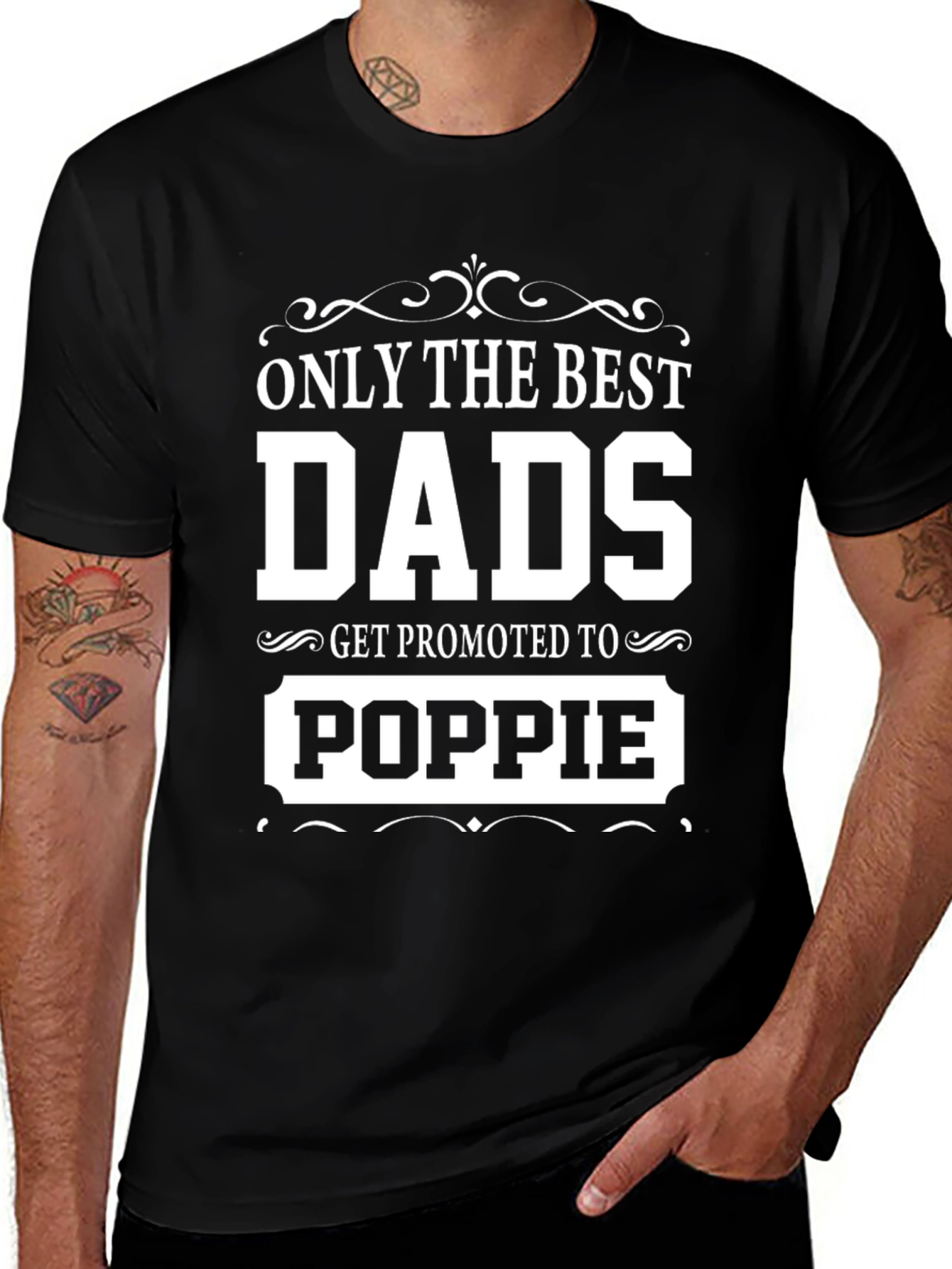 Best Dads Get Promoted to Poppie T-Shirt