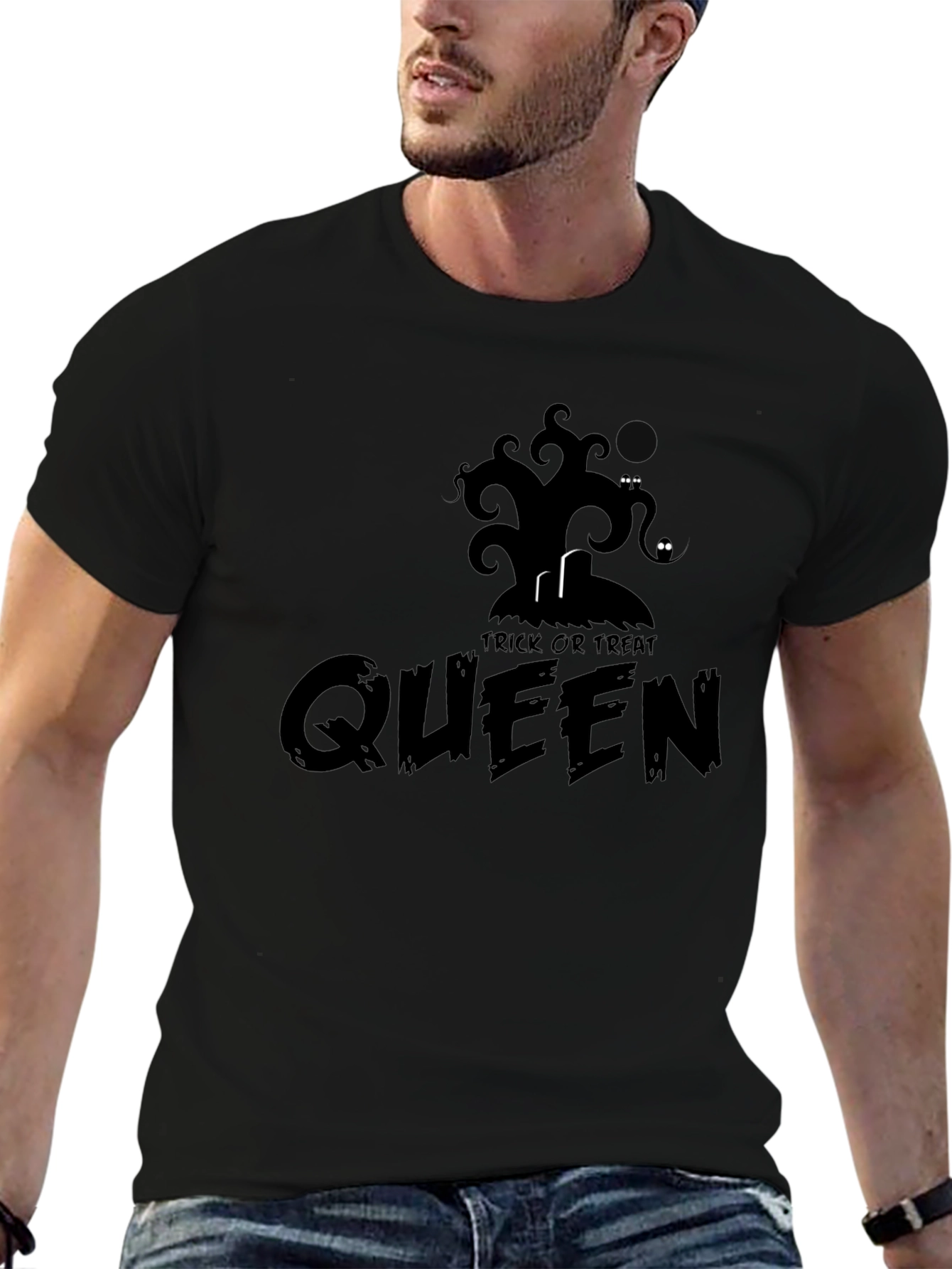 Trick or Treat Queen Halloween T-Shirt