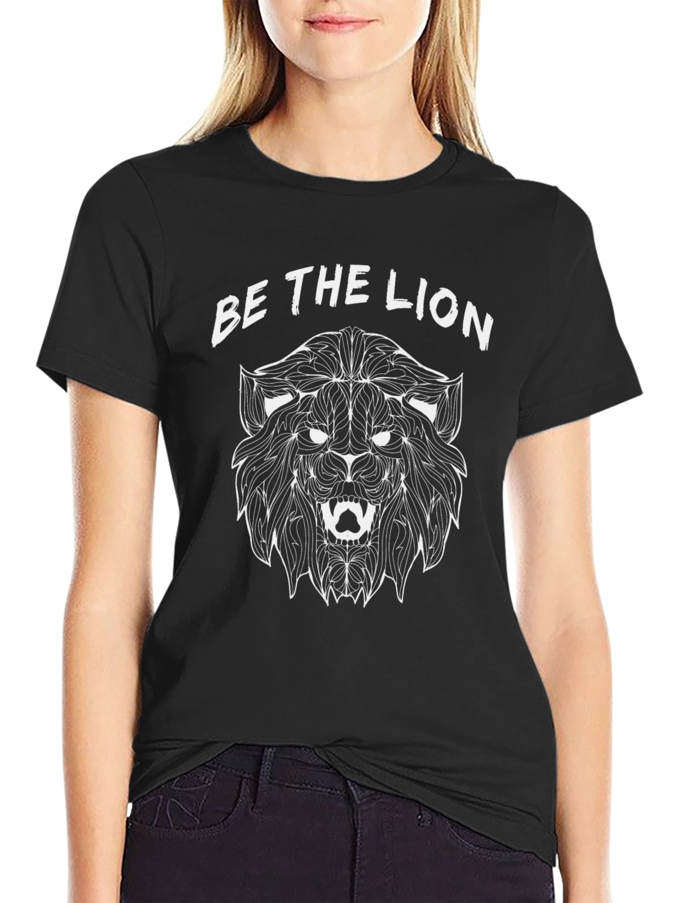 Be the Lion Graphic Tee - Black