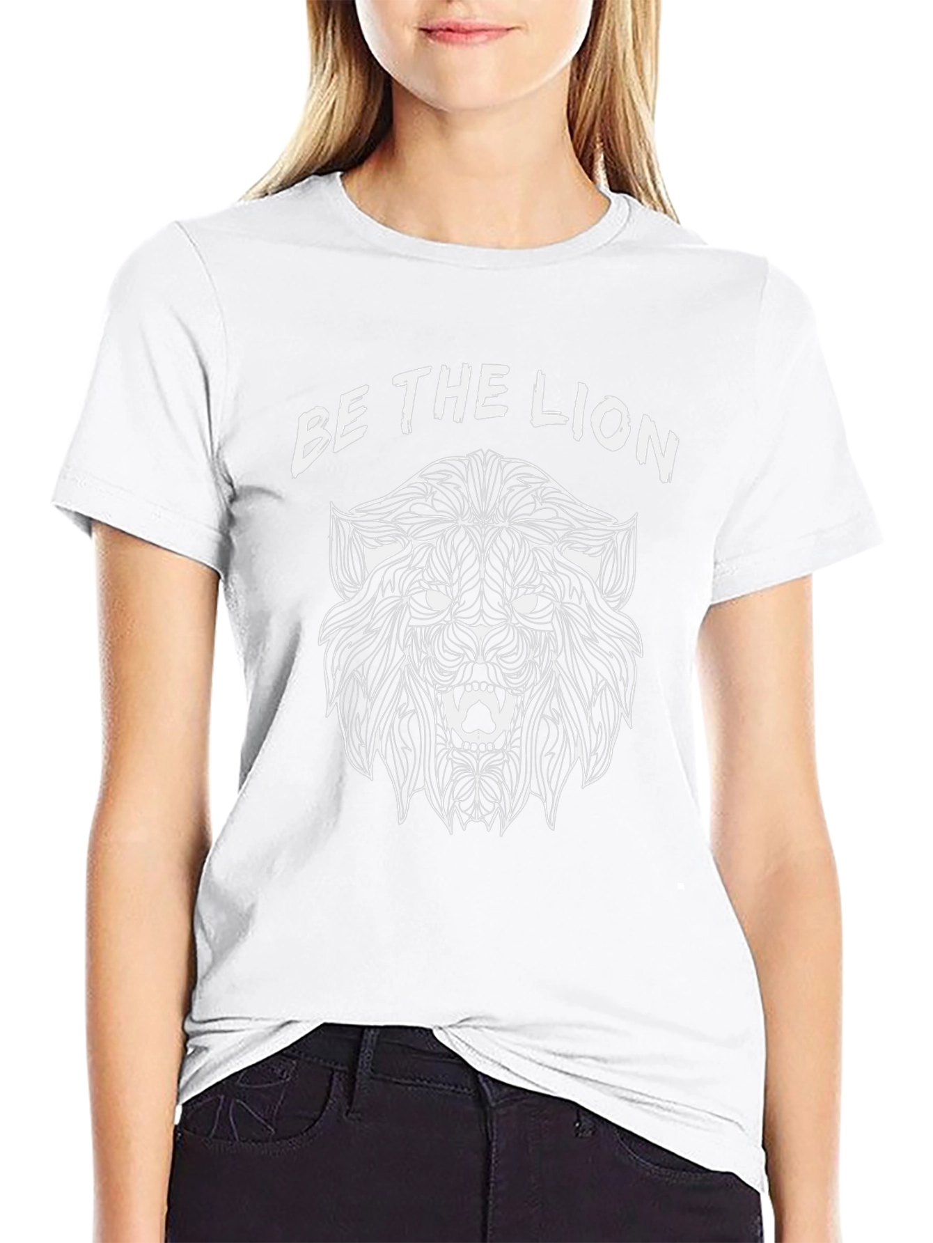 Be the Lion Graphic Tee - Black
