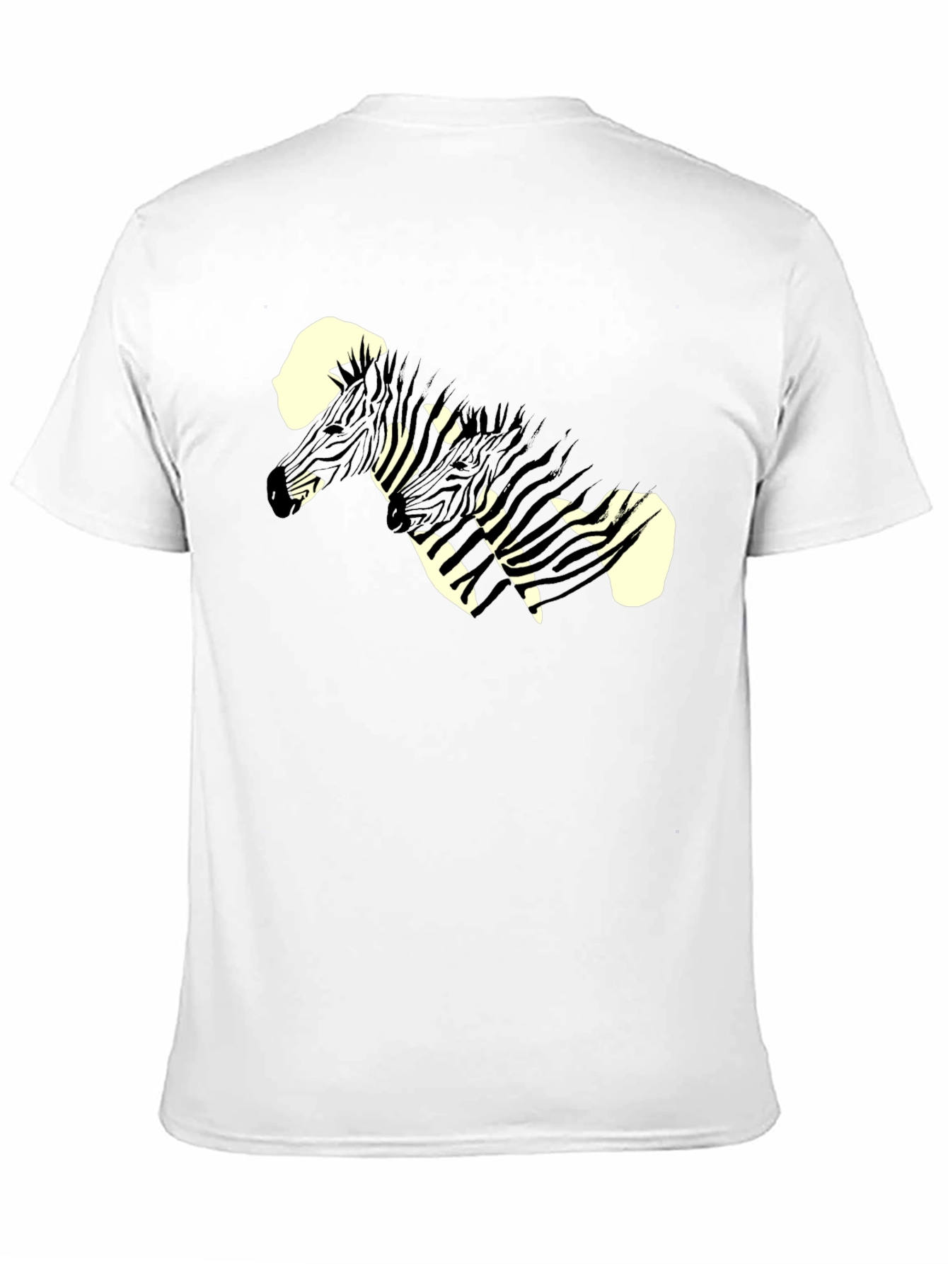 Zebra Graphic Print Black Tee