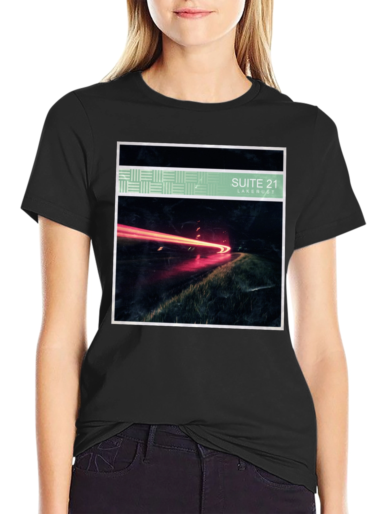 Suite 21 Black Graphic Tee