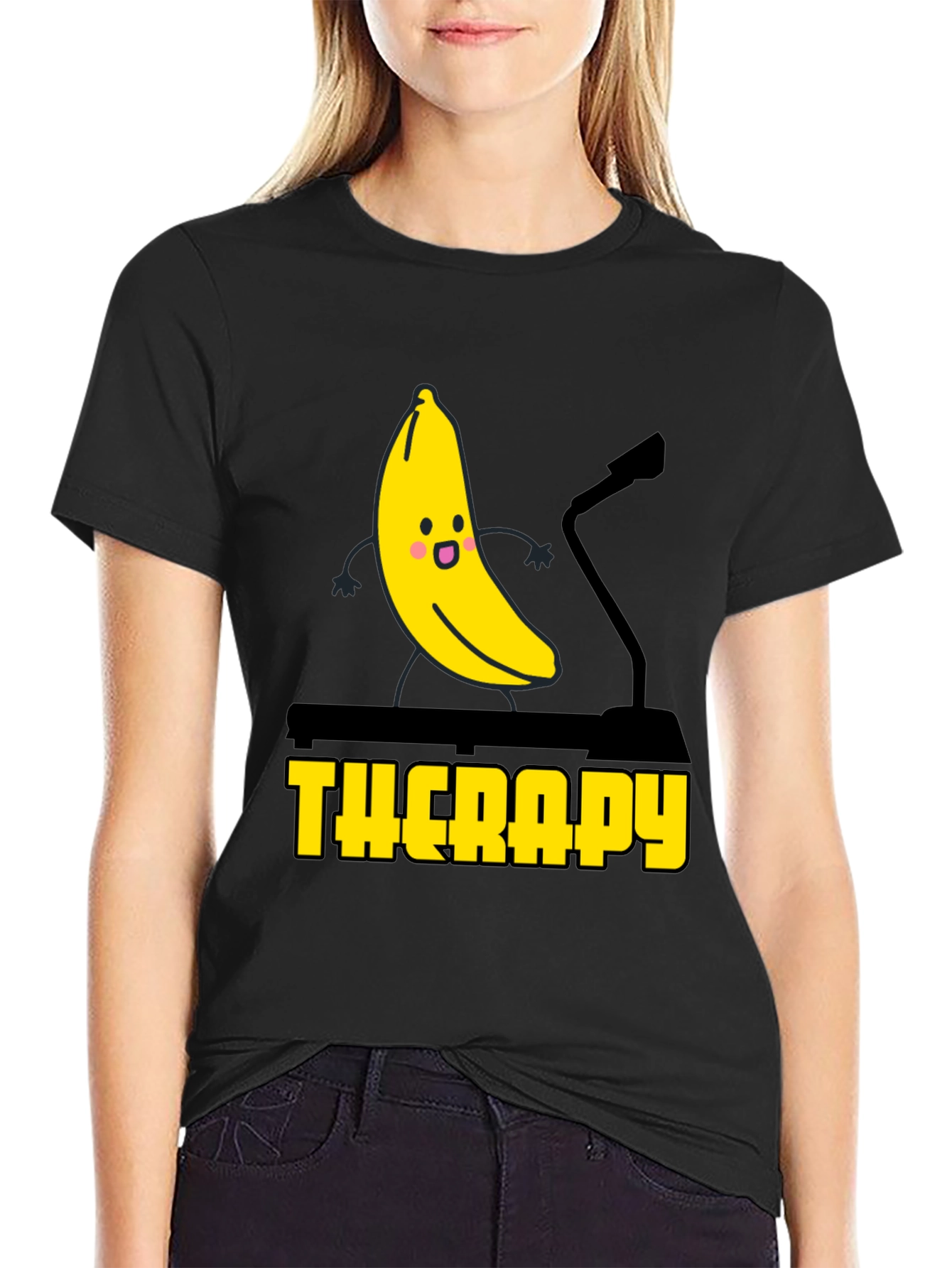 Banana Therapy Graphic Tee - Black