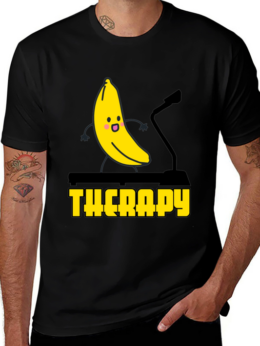 Banana Therapy Graphic Tee - Black
