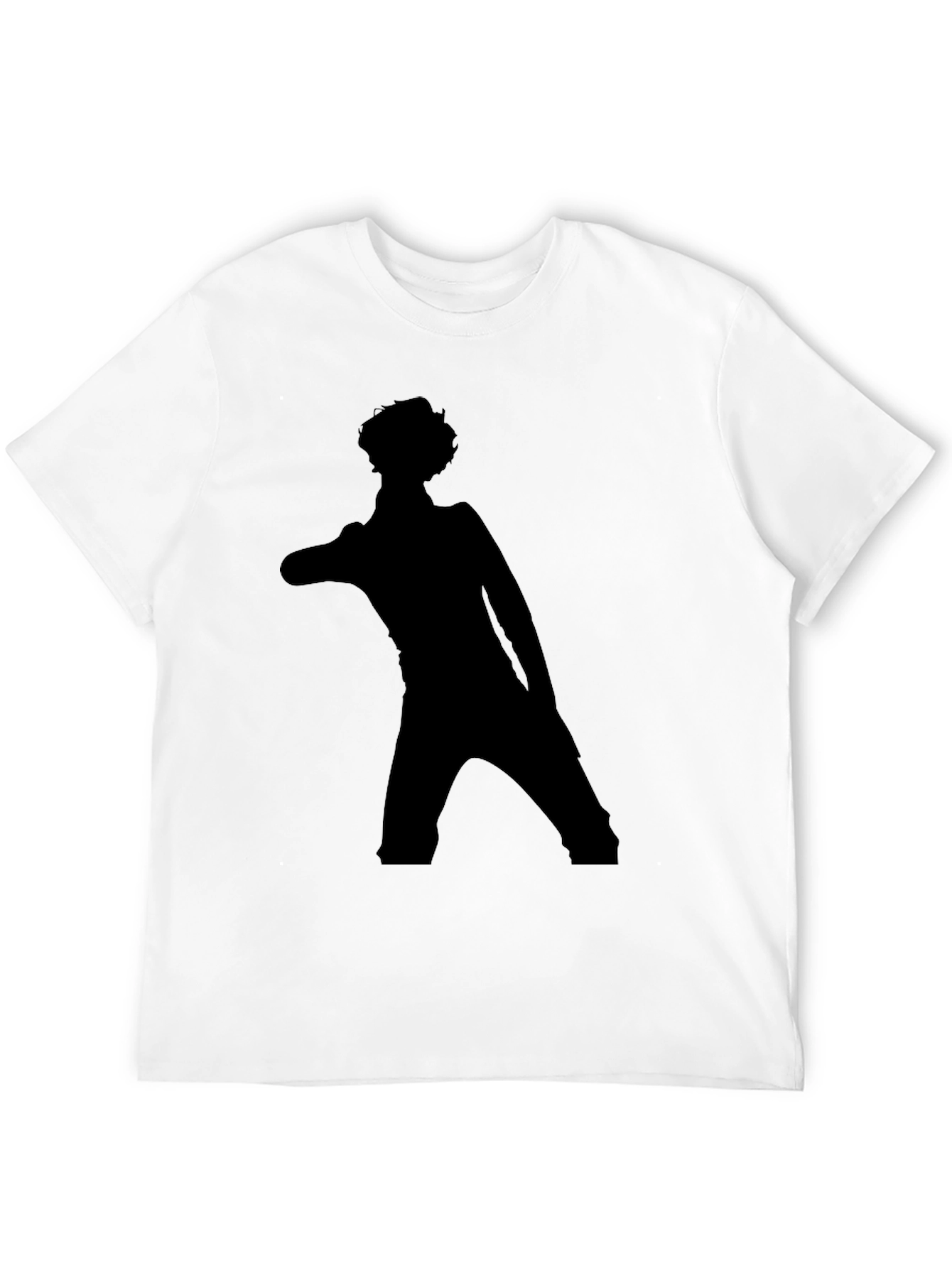 Stylish Black T-Shirt with Silhouette Graphic