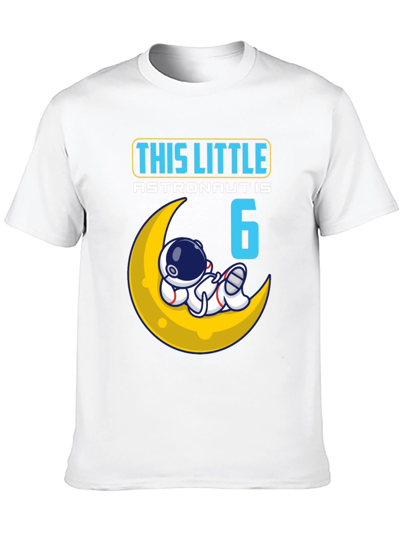 6th Birthday Astronaut T-Shirt - Space Theme