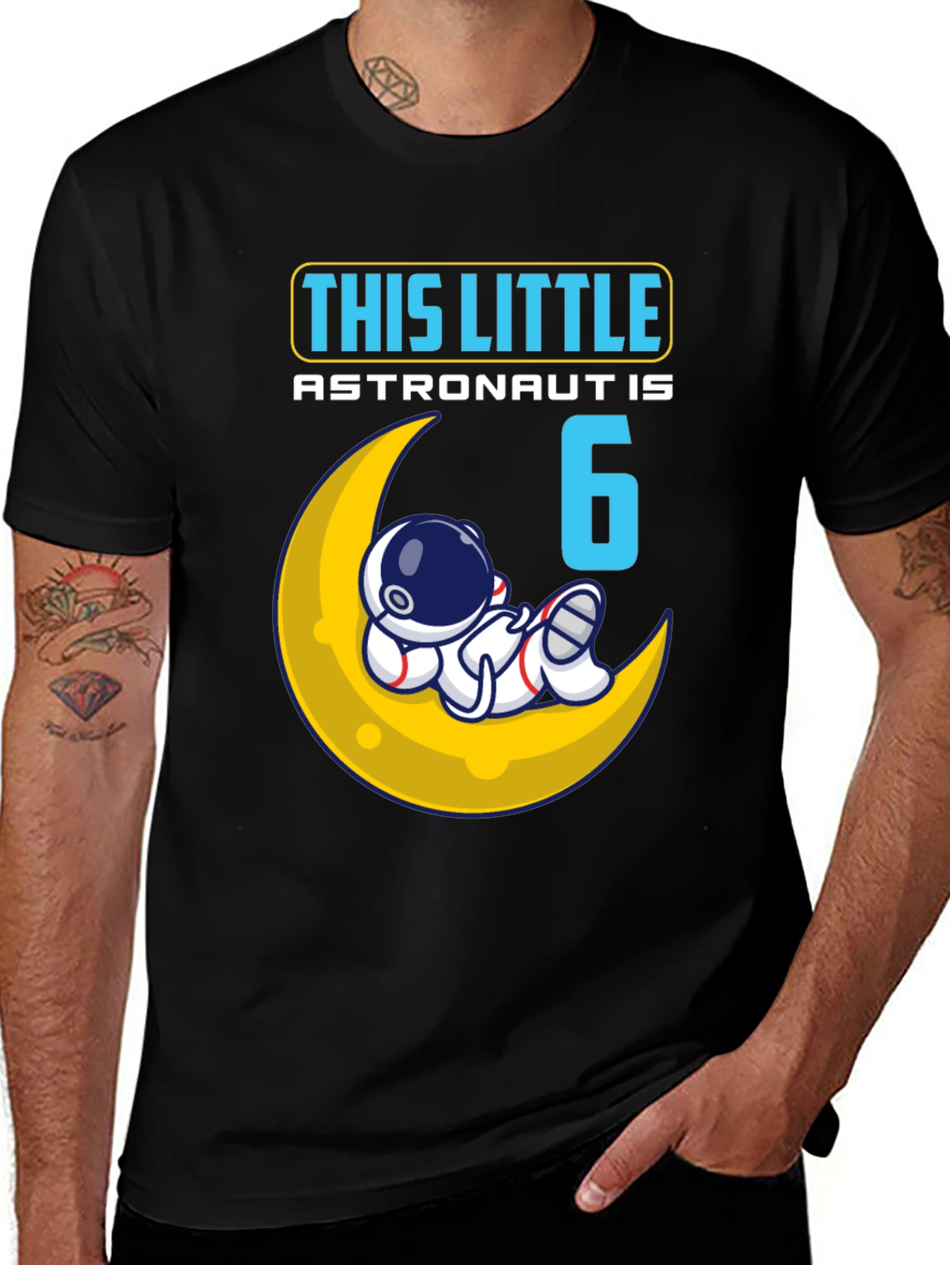 6th Birthday Astronaut T-Shirt - Space Theme