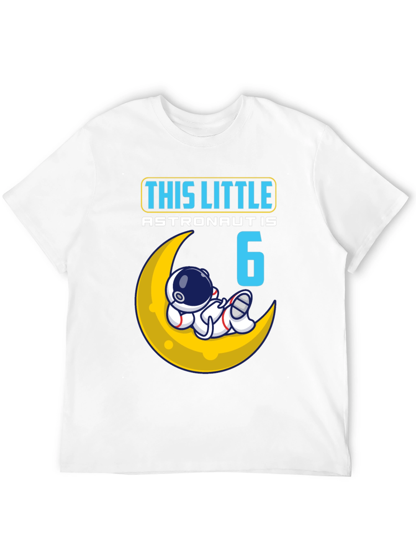 6th Birthday Astronaut T-Shirt - Space Theme