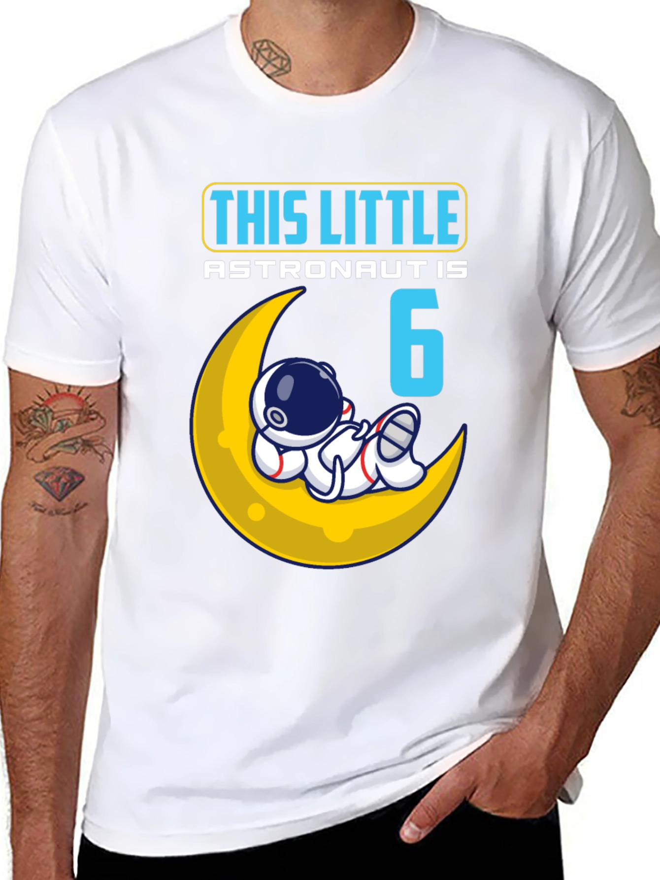 6th Birthday Astronaut T-Shirt - Space Theme
