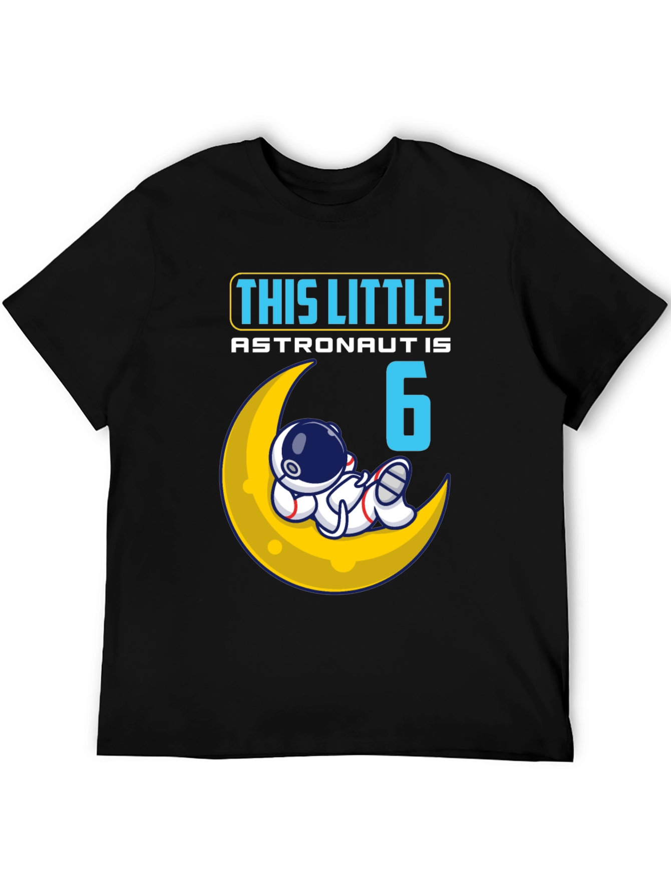 6th Birthday Astronaut T-Shirt - Space Theme