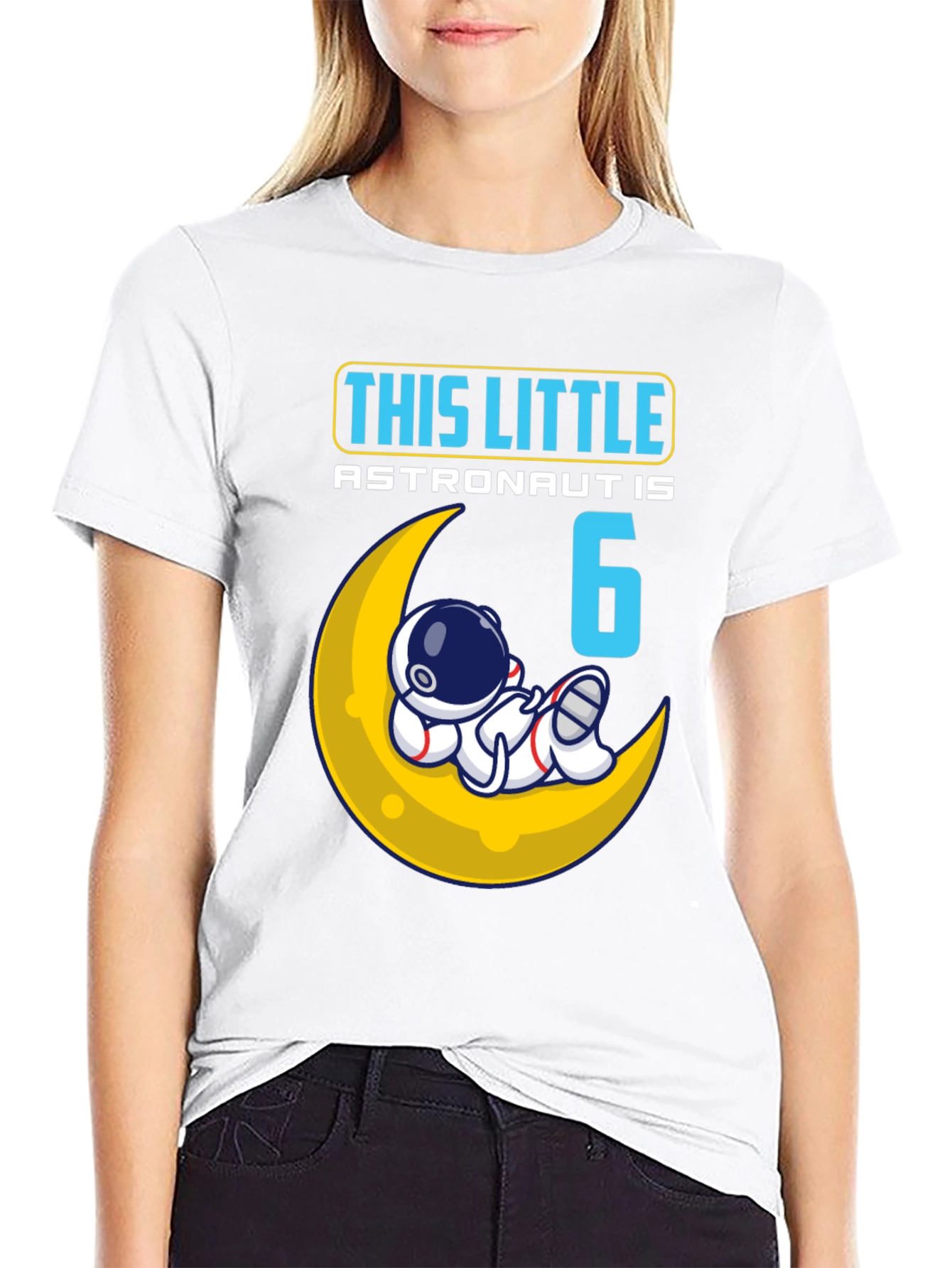 6th Birthday Astronaut T-Shirt - Space Theme