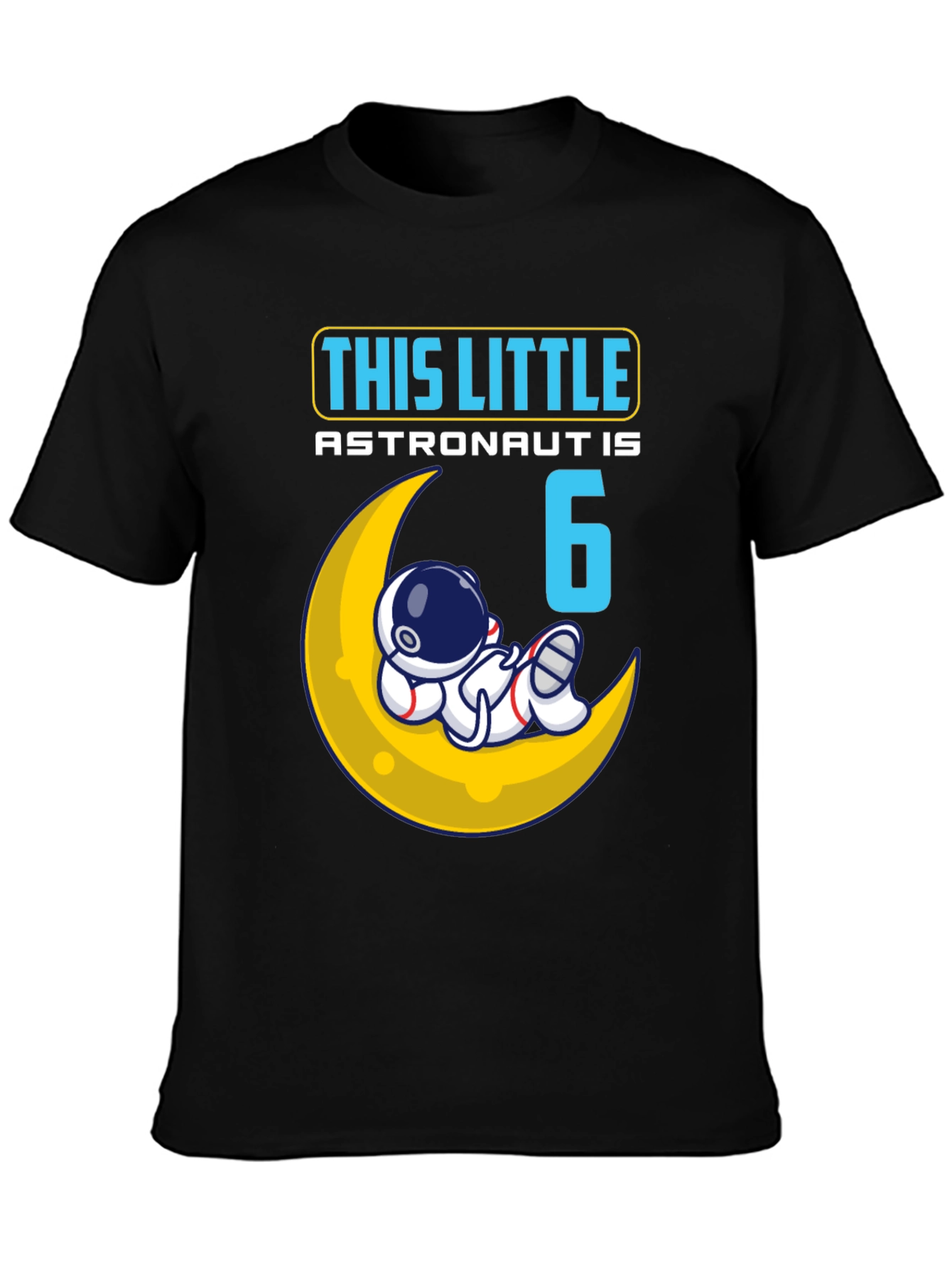 6th Birthday Astronaut T-Shirt - Space Theme