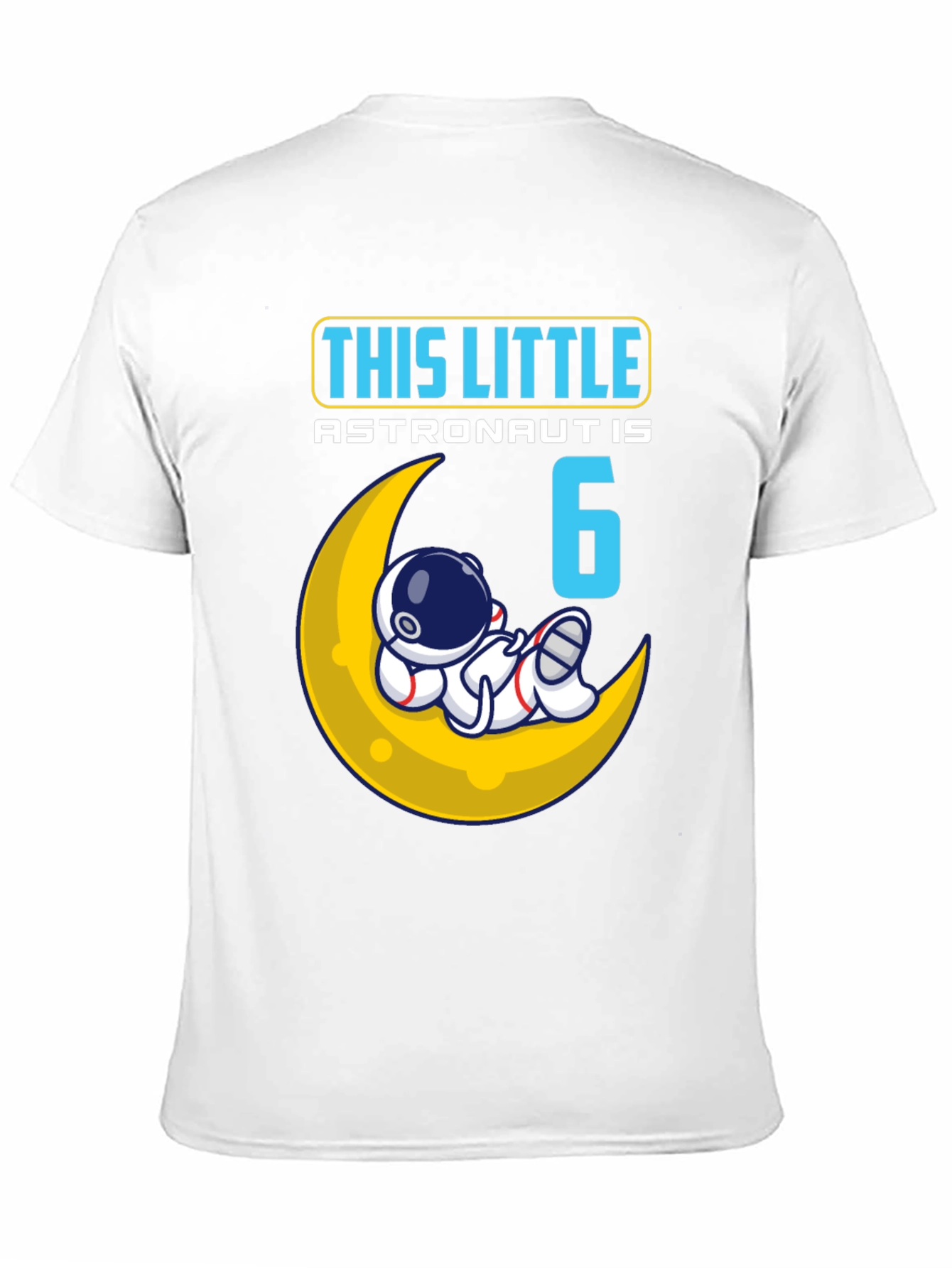 6th Birthday Astronaut T-Shirt - Space Theme