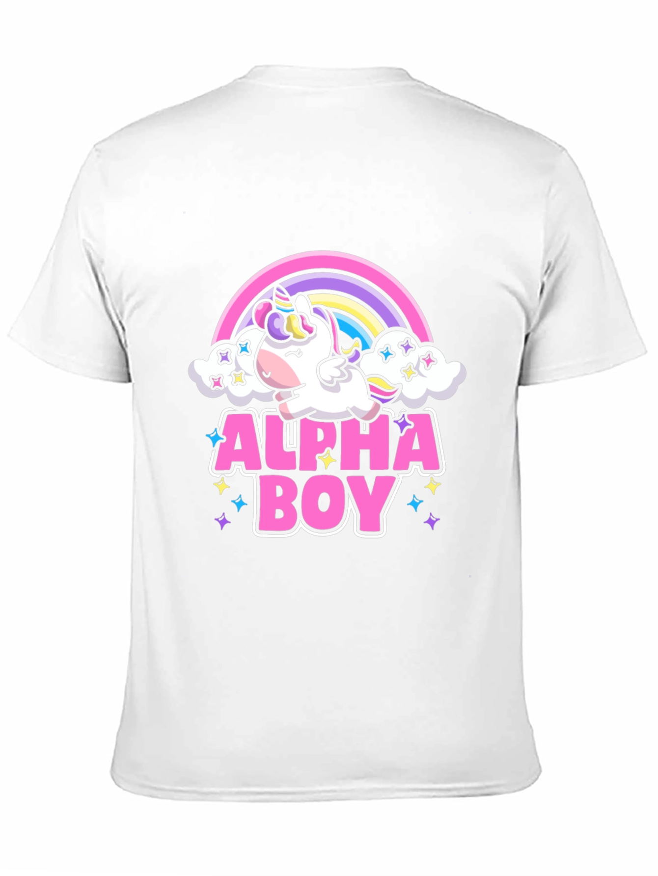 Alpha Boy Unicorn Rainbow T-Shirt