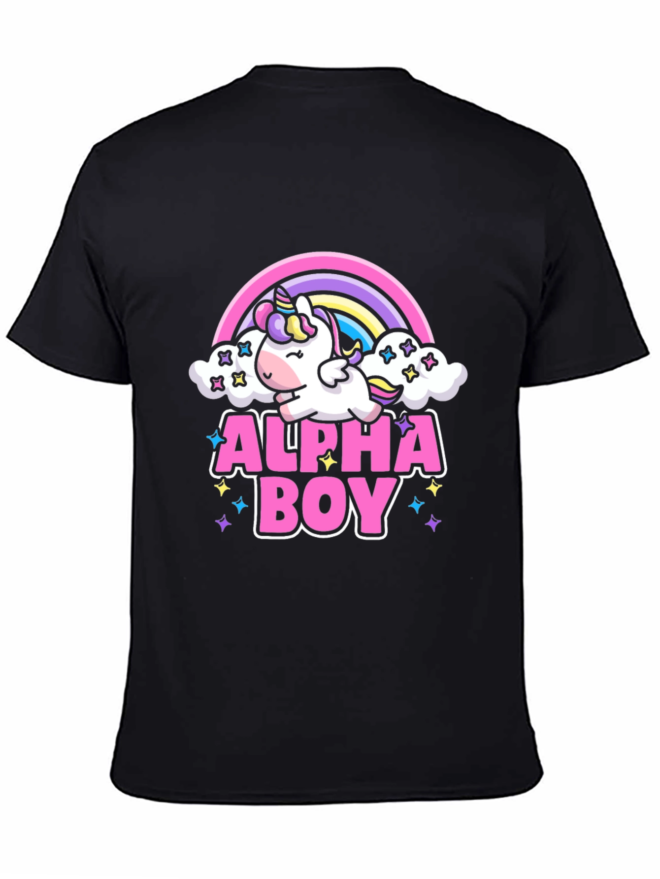 Alpha Boy Unicorn Rainbow T-Shirt