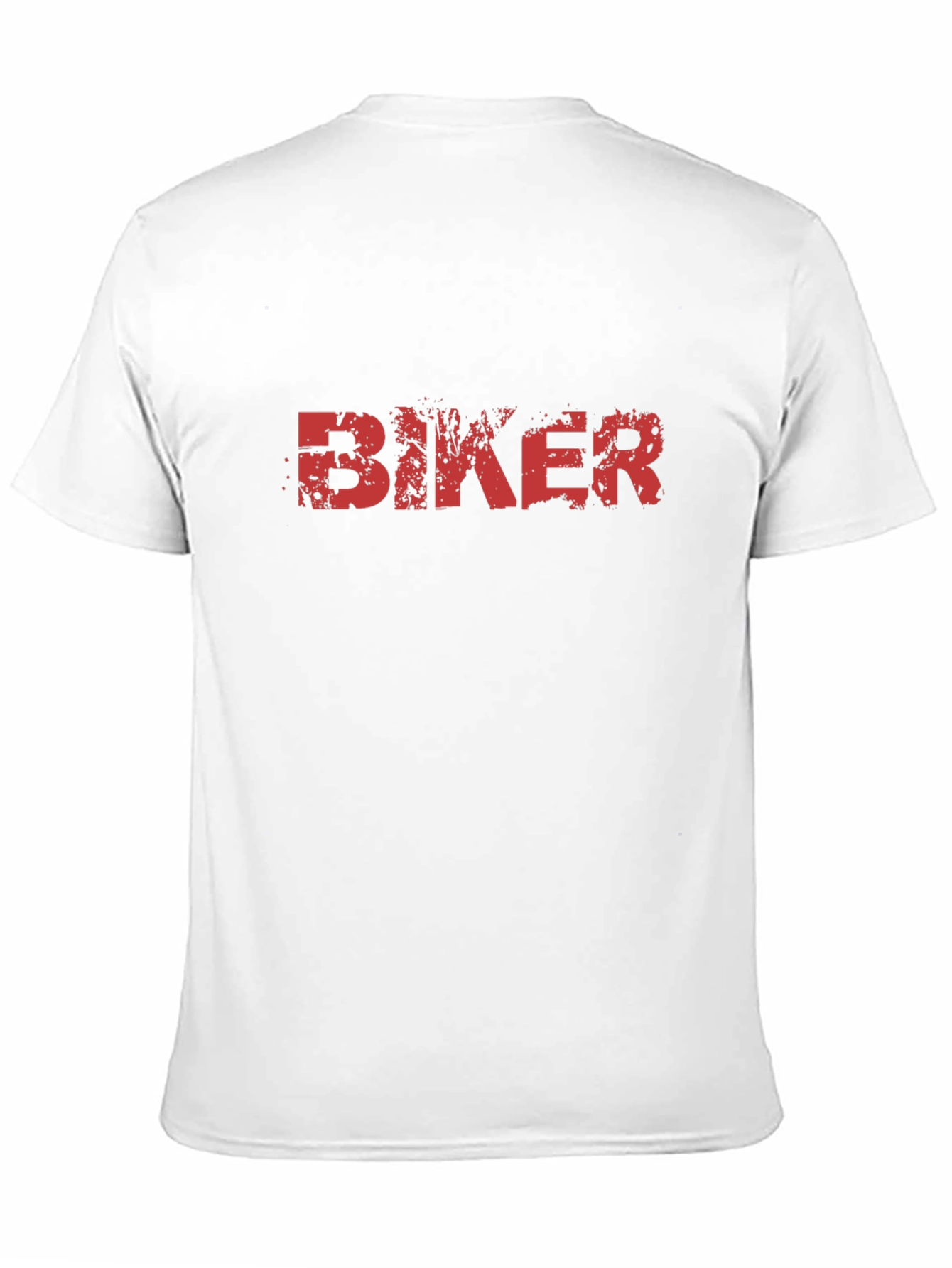 Biker Graphic Tee - Black Cotton T-Shirt