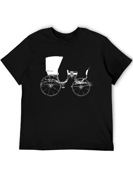 Vintage Carriage Graphic Tee - Classic Comfort