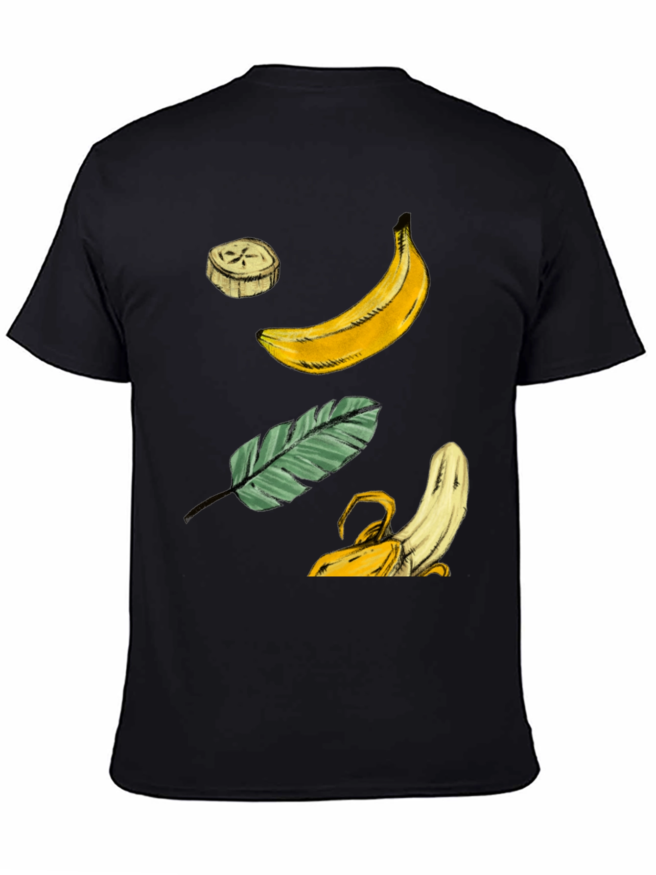Banana Graphic T-Shirt - Tropical Fruit Design