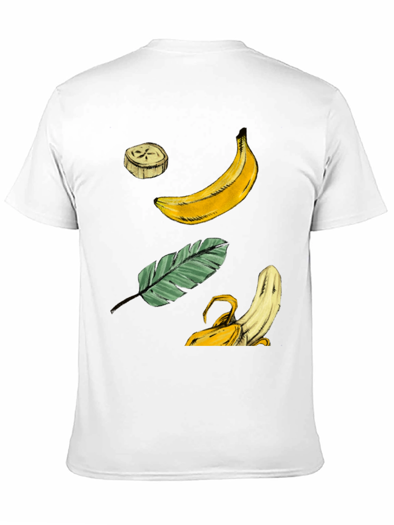 Banana Graphic T-Shirt - Tropical Fruit Design
