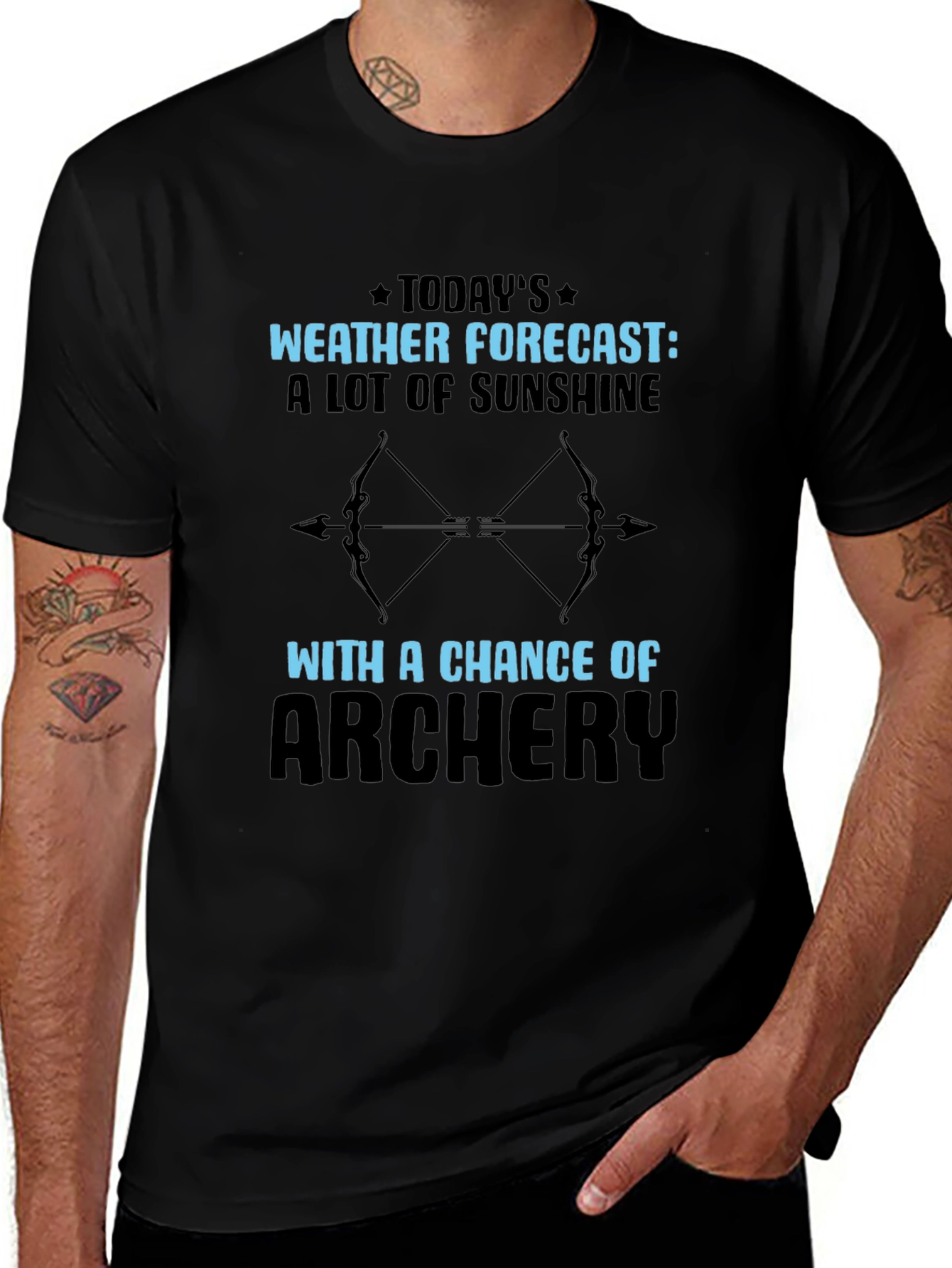 Archery Weather Forecast T-Shirt Outdoors Tee