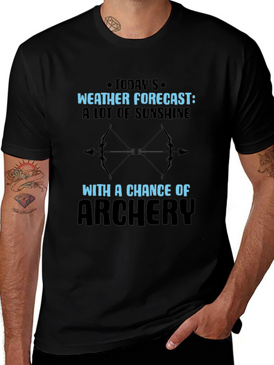 Archery Weather Forecast T-Shirt Outdoors Tee