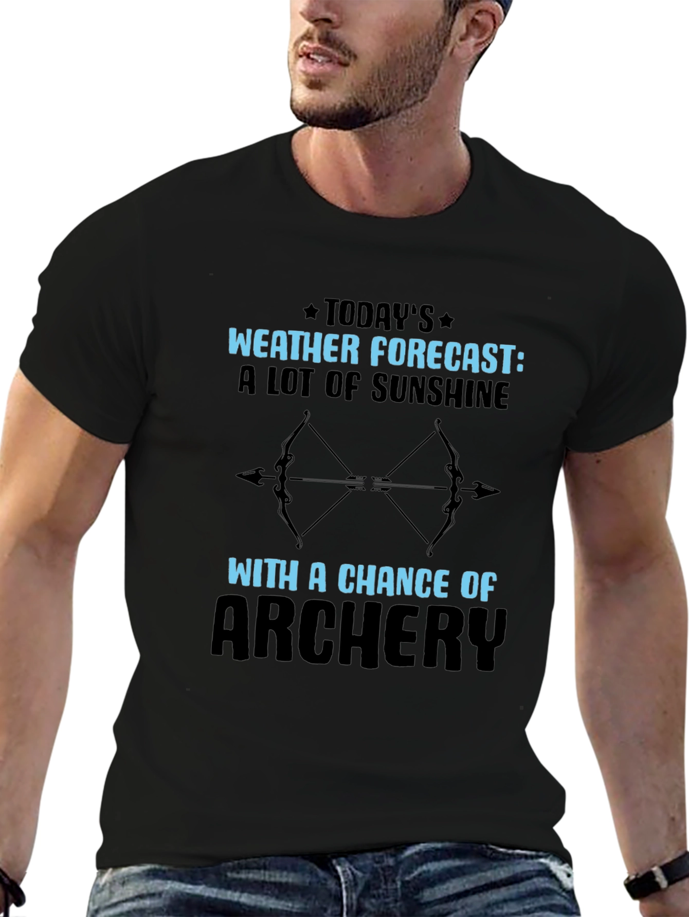 Archery Weather Forecast T-Shirt Outdoors Tee
