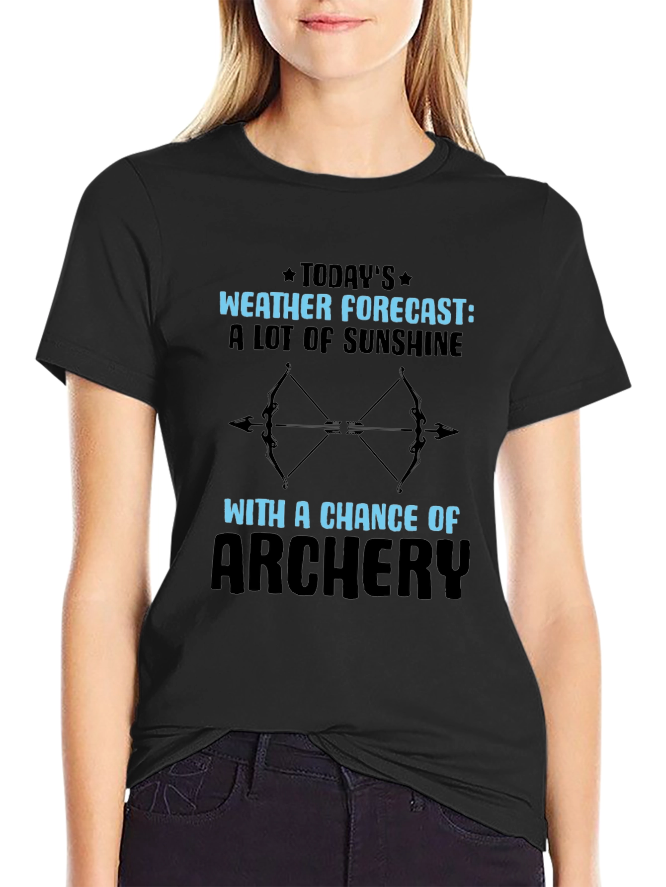 Archery Weather Forecast T-Shirt Outdoors Tee
