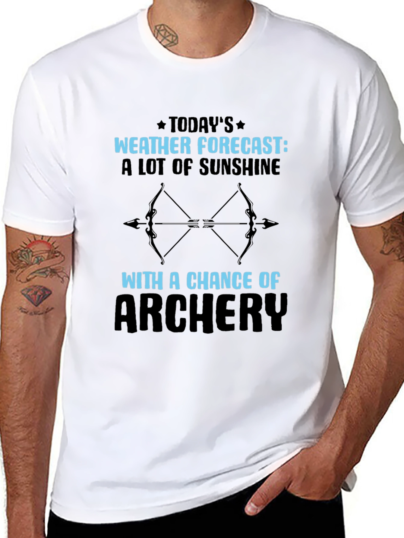 Archery Weather Forecast T-Shirt Outdoors Tee