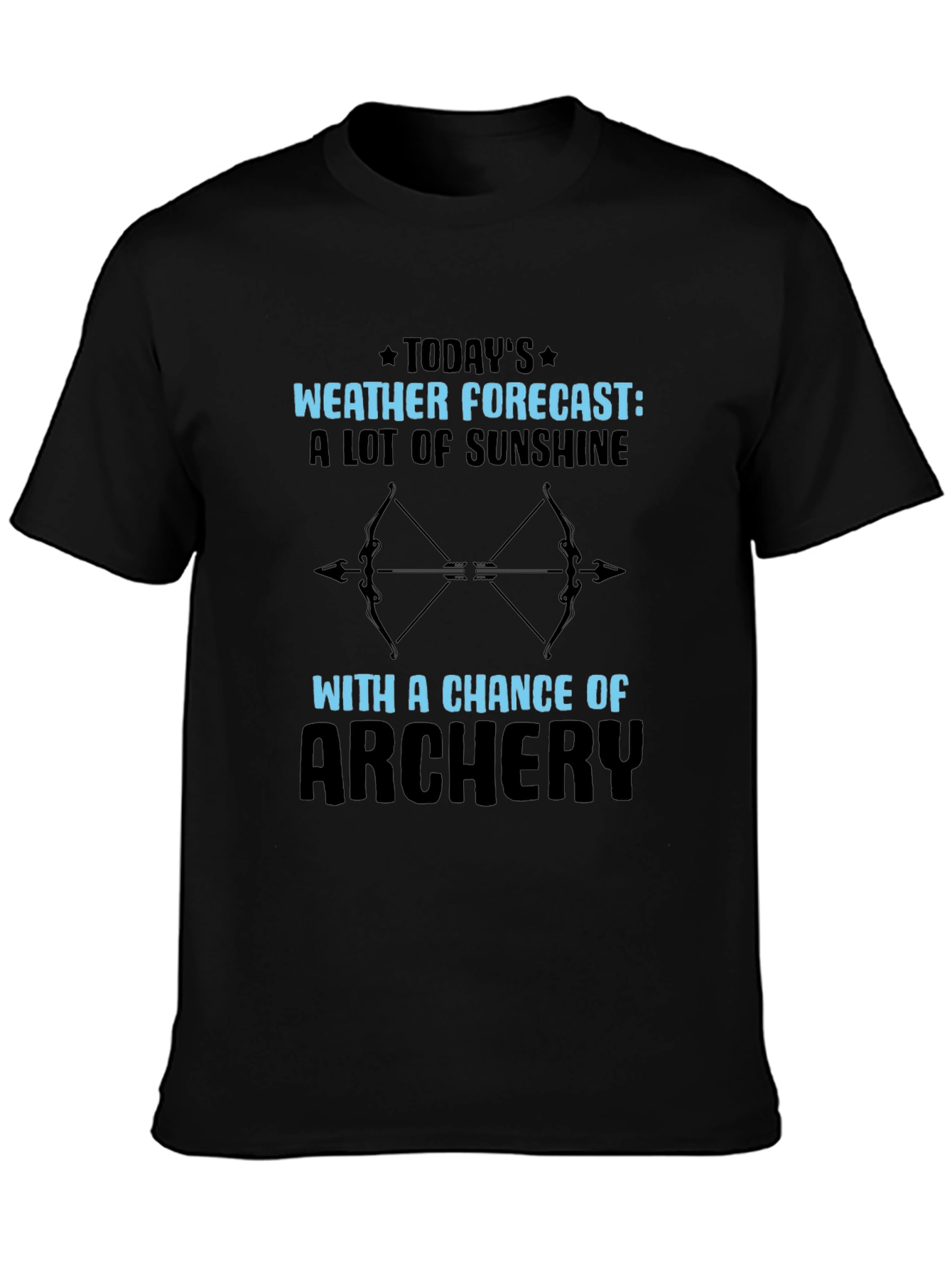 Archery Weather Forecast T-Shirt Outdoors Tee